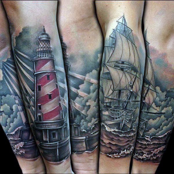 tatouage bateau 43