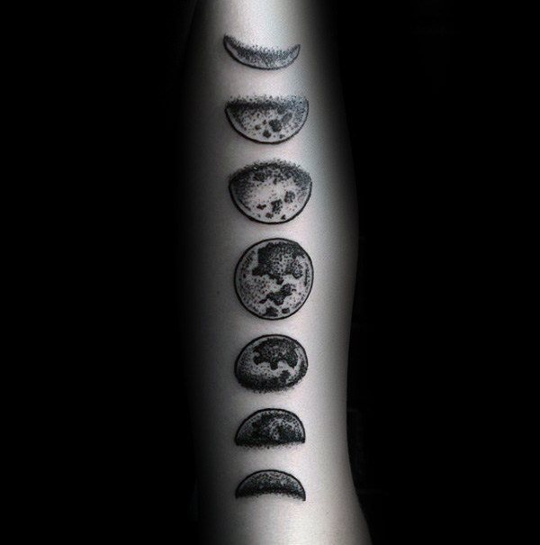 tatouage phases lune 25
