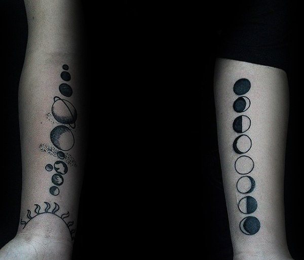 tatouage phases lune 51