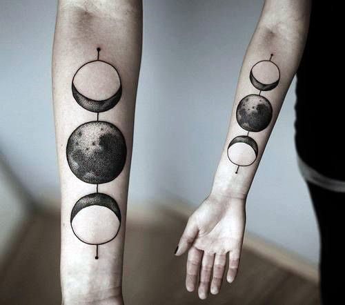 tatouage phases lune 71