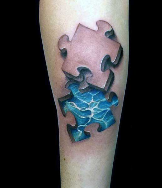 tatouage piece puzzle 178
