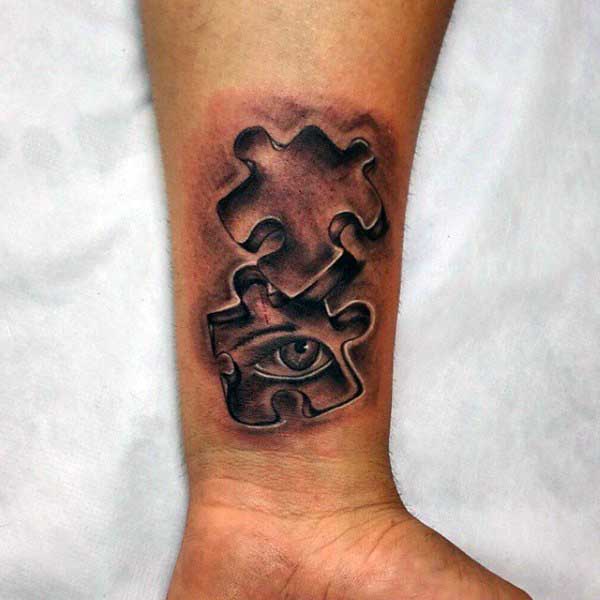 tatouage piece puzzle 40