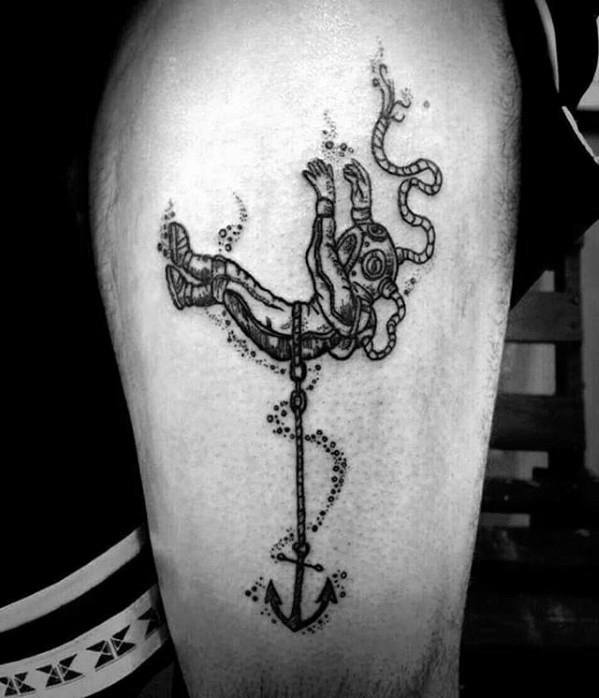 tatouage plongeur 51