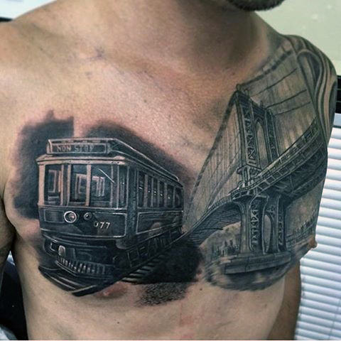 tatouage train 07