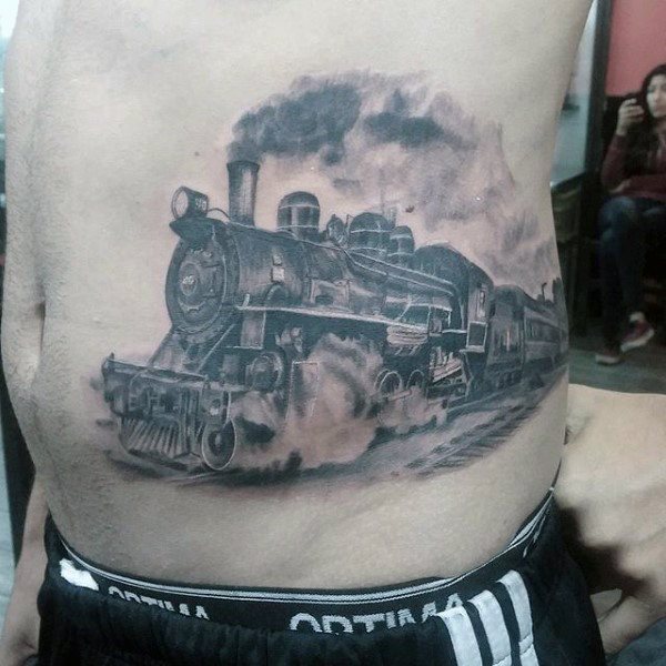 tatouage train 106