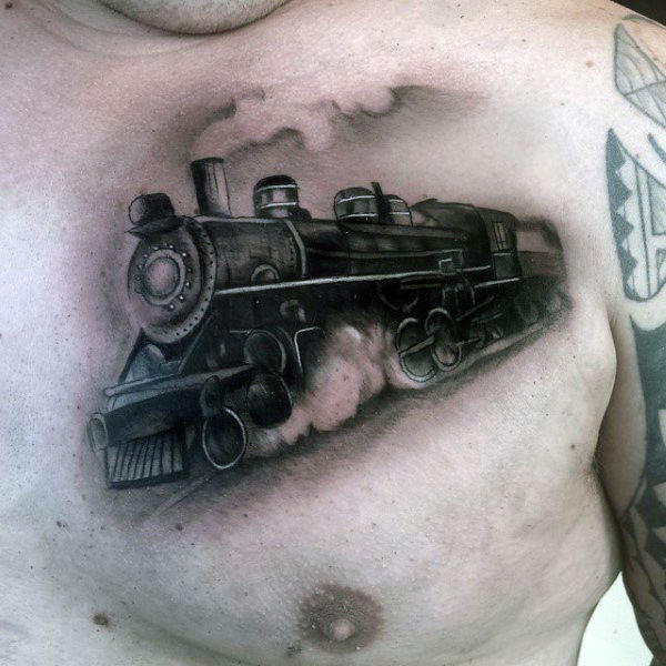 tatouage train 121