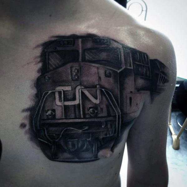 tatouage train 127