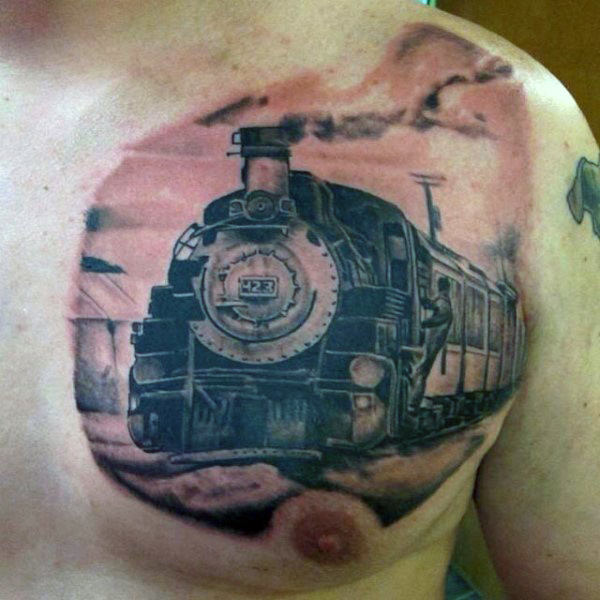 tatouage train 175