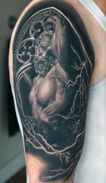 tatouage zeus 112