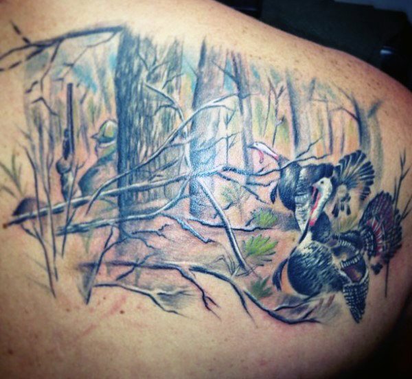 tatouage chasse 163