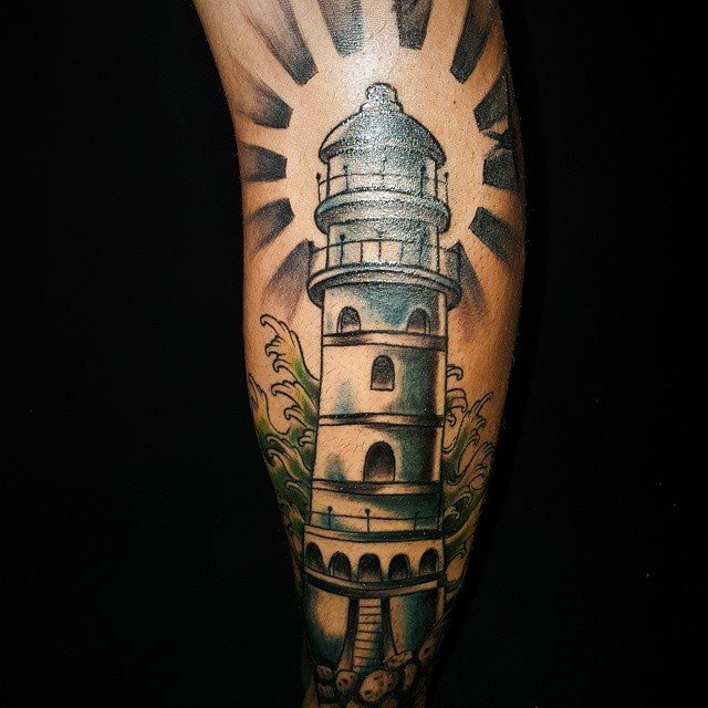 tatouage mollet 329