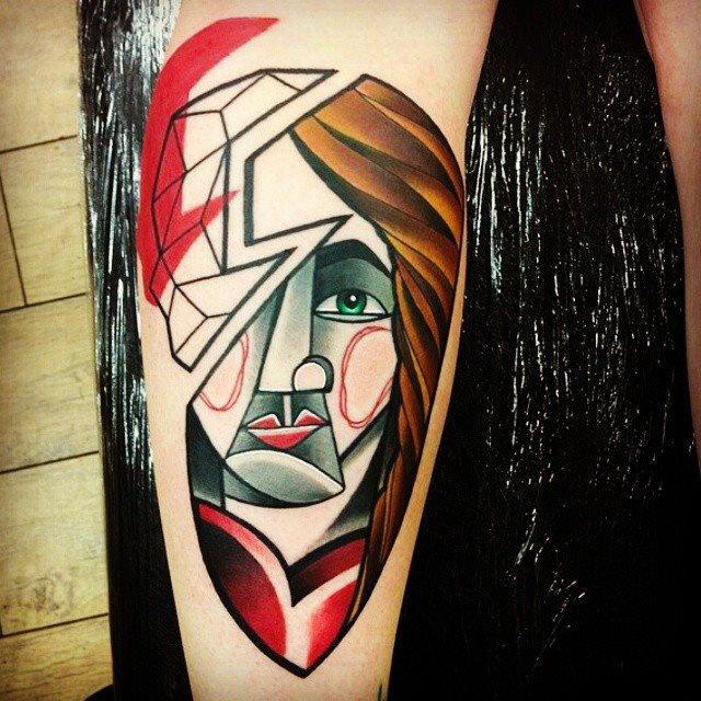 tatouage mollet 441