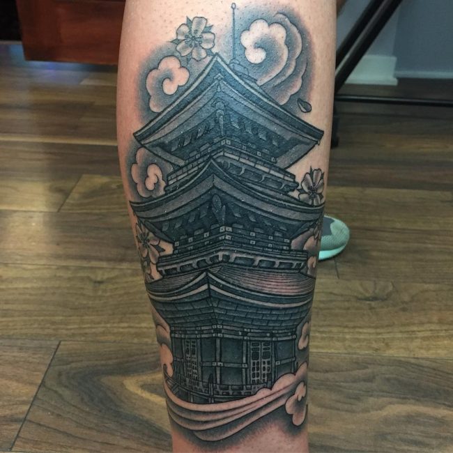tatouage mollet 557