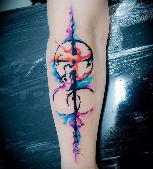 tatouage mollet 921