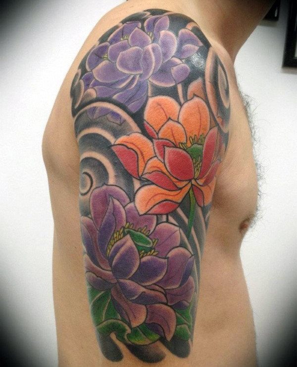 tatouage fleur de lotus 118