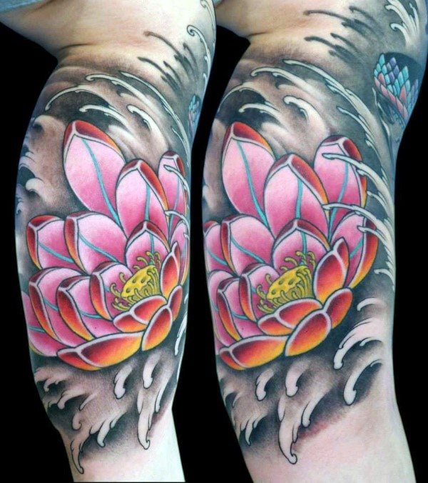 tatouage fleur de lotus 127
