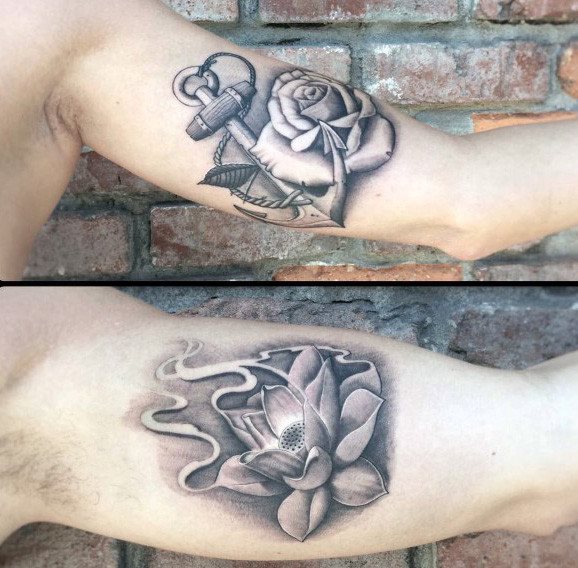 tatouage fleur de lotus 136