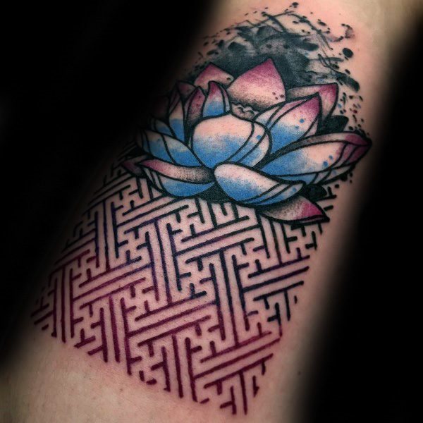 tatouage fleur de lotus 211