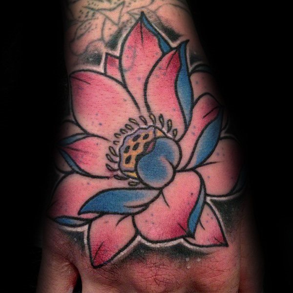tatouage fleur de lotus 214