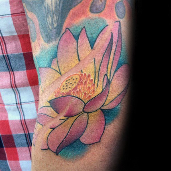 tatouage fleur de lotus 217