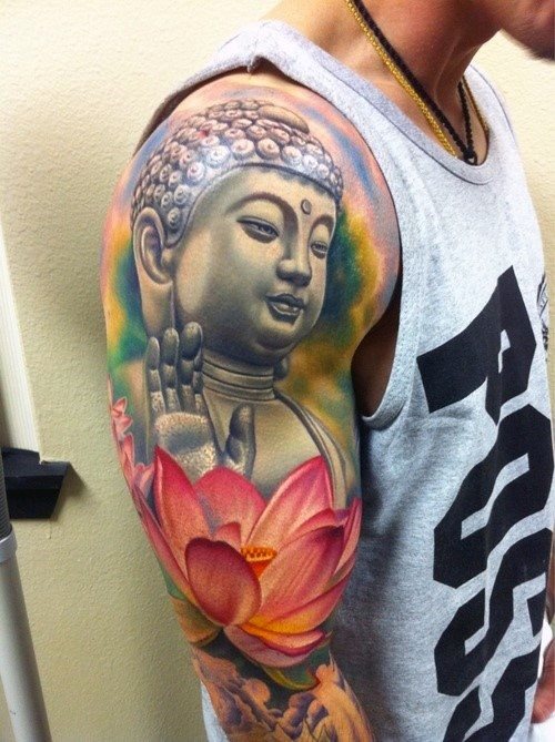 tatouage fleur de lotus 283