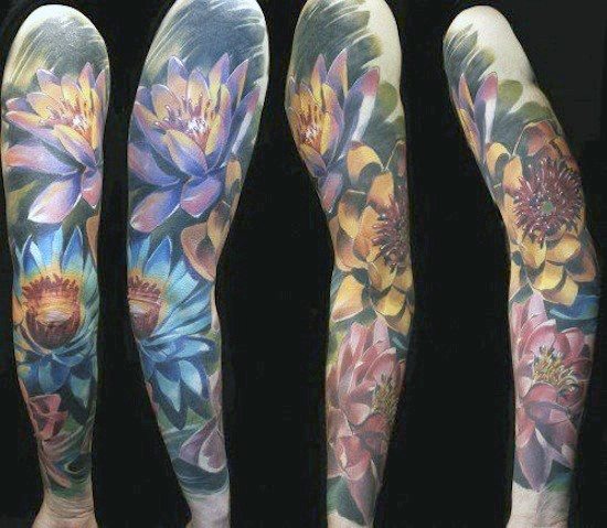 tatouage fleur de lotus 286
