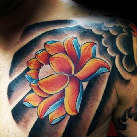 tatouage fleur de lotus 43