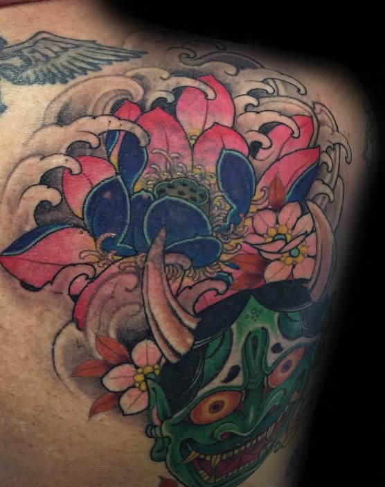tatouage fleur de lotus 58