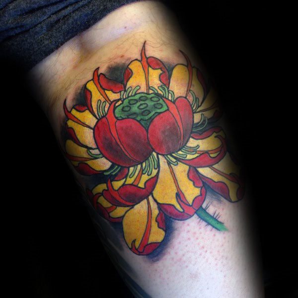 tatouage fleur de lotus 97