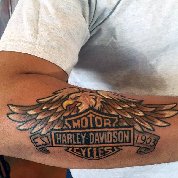 84 Tatouages de Harley Davidson (et leur signification)