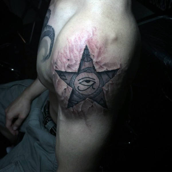 eye horus tattoo designs for men 23