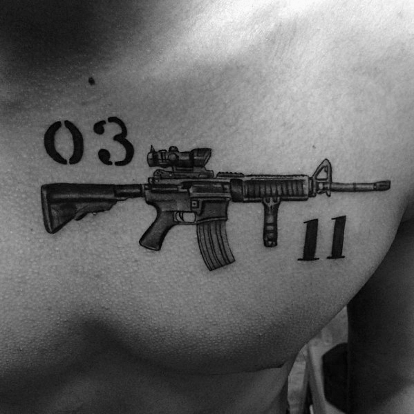 tatouage AR 15 101