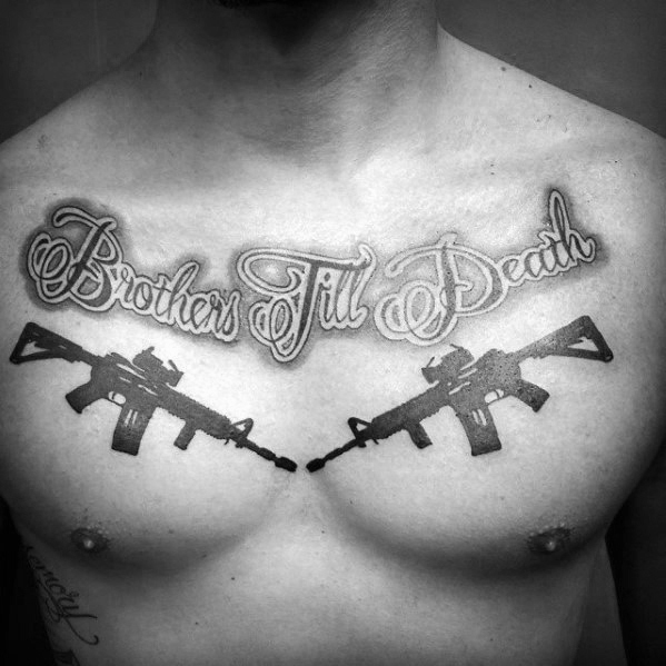 tatouage AR 15 87