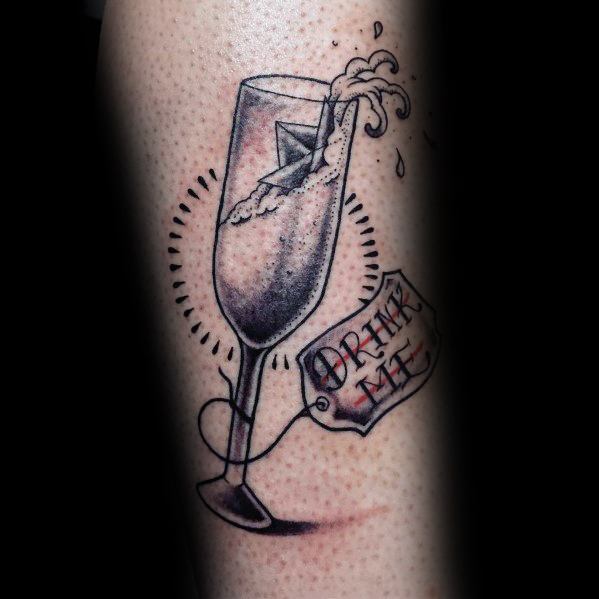 tatouage champagne 39