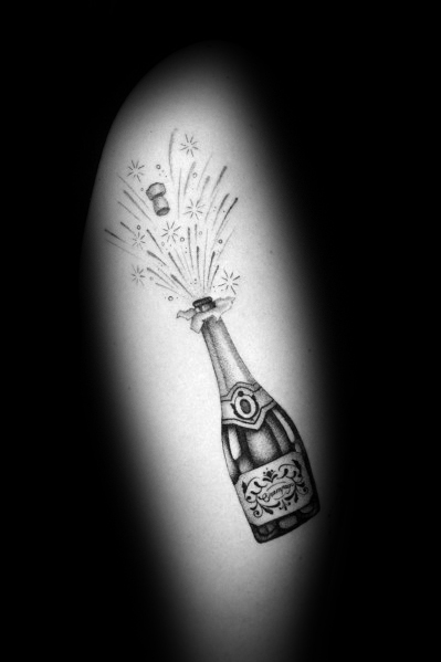 tatouage champagne 49
