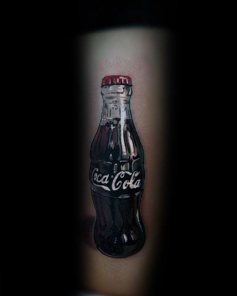 tatouage coca cola 45