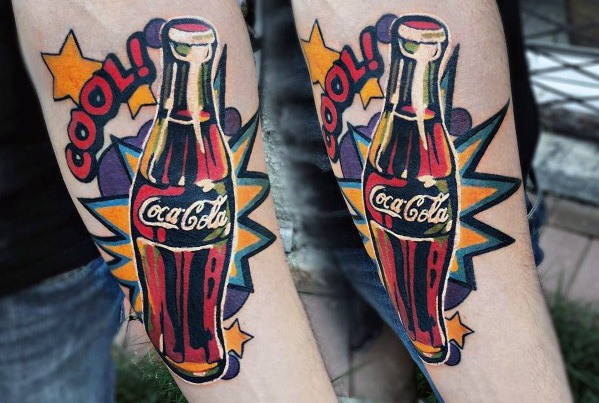tatouage coca cola 69