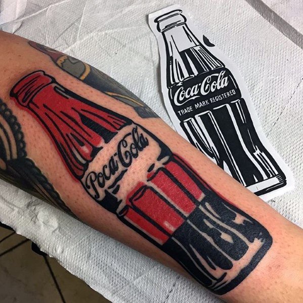tatouage coca cola 77