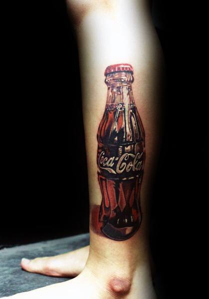 tatouage coca cola 85