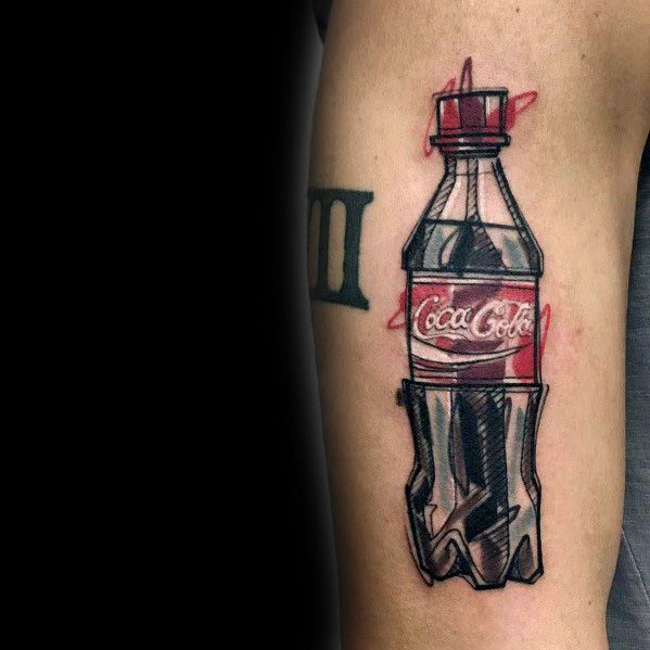 53 Tatouages de Coca Cola: Meilleurs dessins et signification