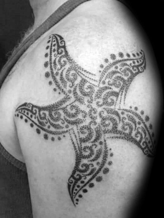 tatouage etoile de mer 91