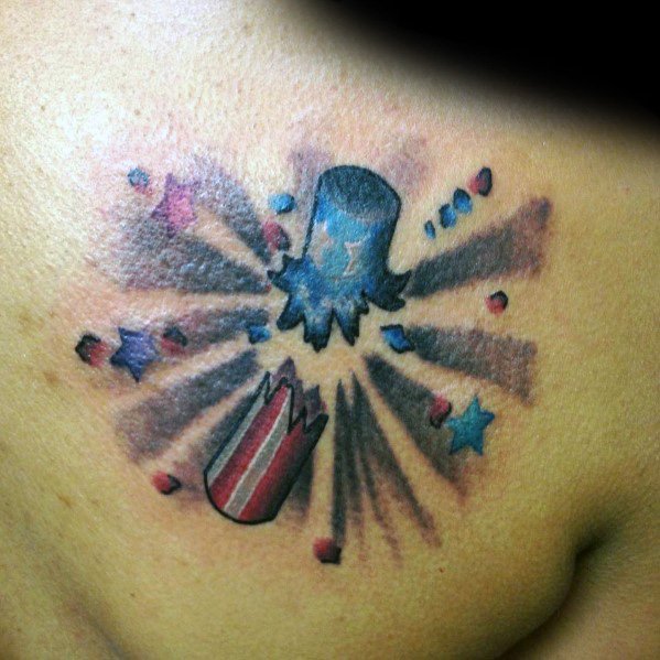 tatouage feux artificiels 11