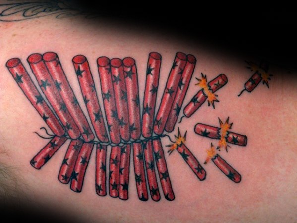 tatouage feux artificiels 39