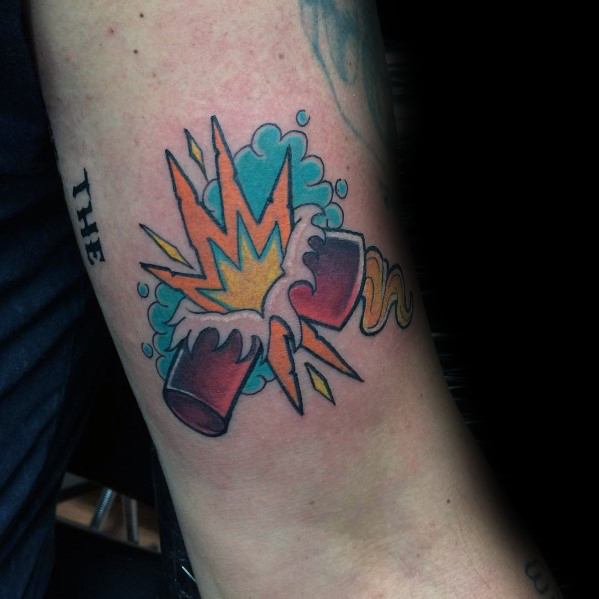 tatouage feux artificiels 75