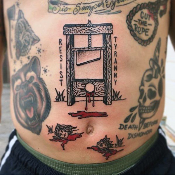 tatouage guillotine 63