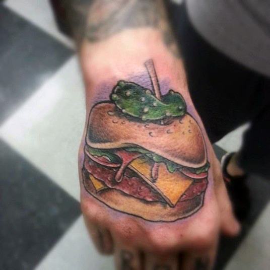 tatouage hamburger 03