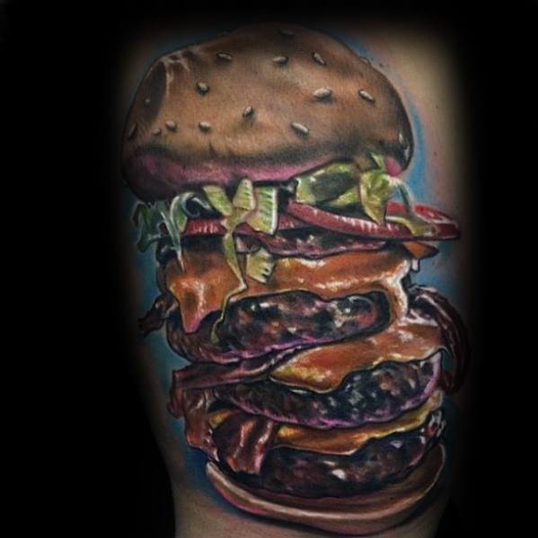 tatouage hamburger 09