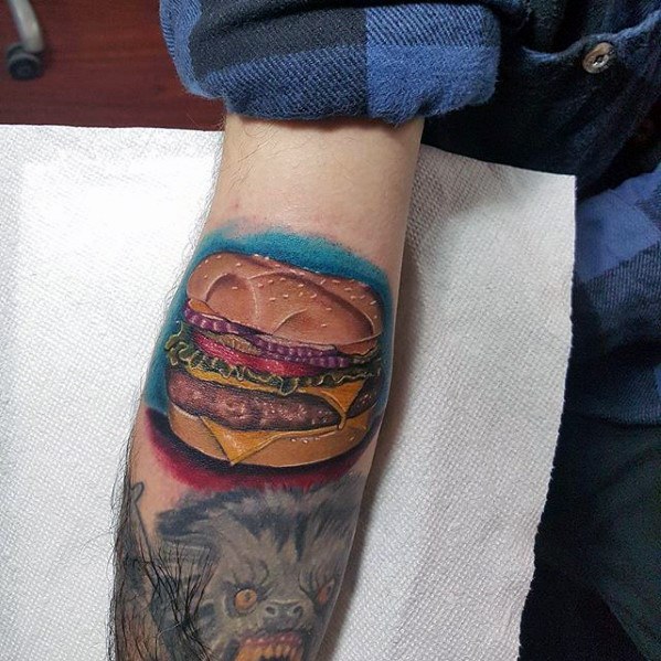 tatouage hamburger 13