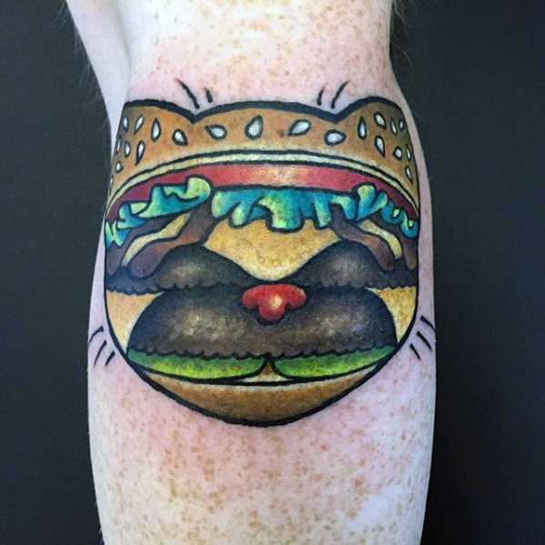 tatouage hamburger 15