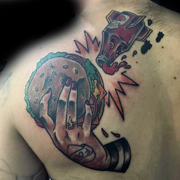 tatouage hamburger 21